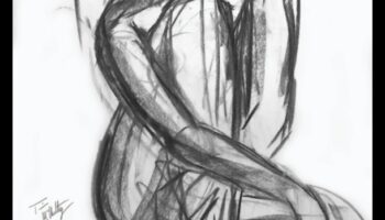 جريئة وجميلة: رسومات الفحم المذهلة ذات التأثير