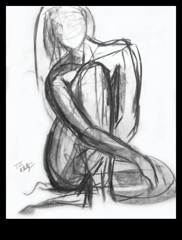 جريئة وجميلة: رسومات الفحم المذهلة ذات التأثير