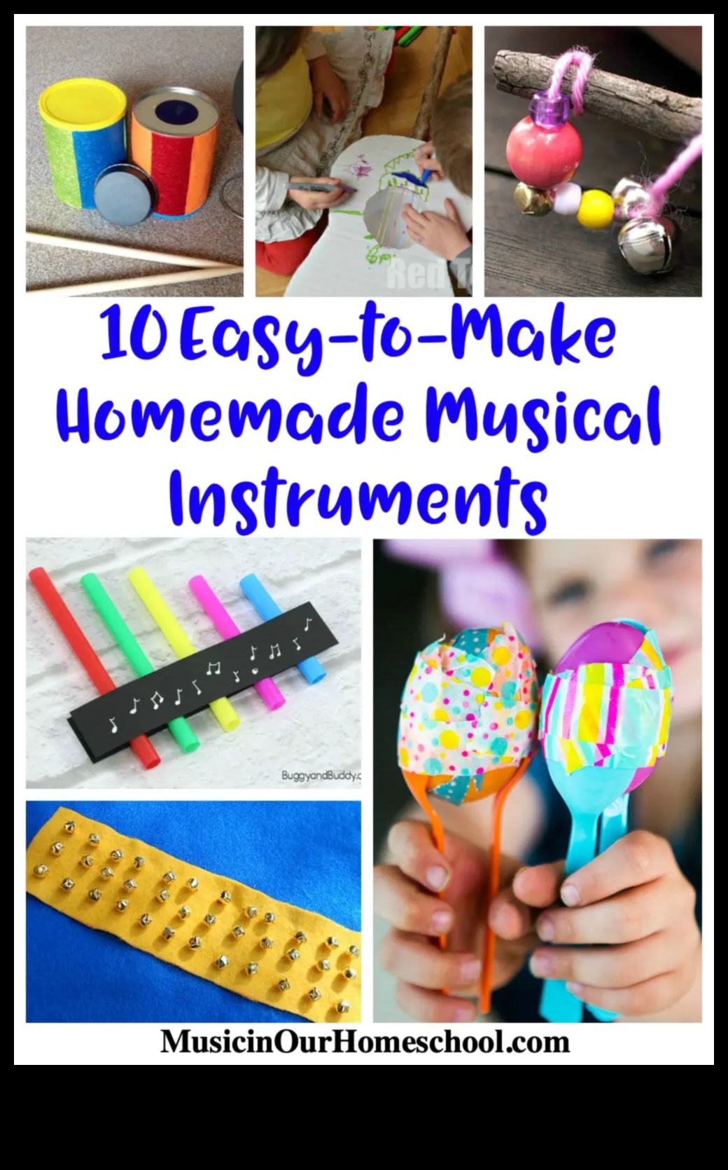 الآلات الموسيقية التي يمكنك صنعها بنفسك للأطفال: صياغة الأصوات باستخدام الأدوات المنزلية