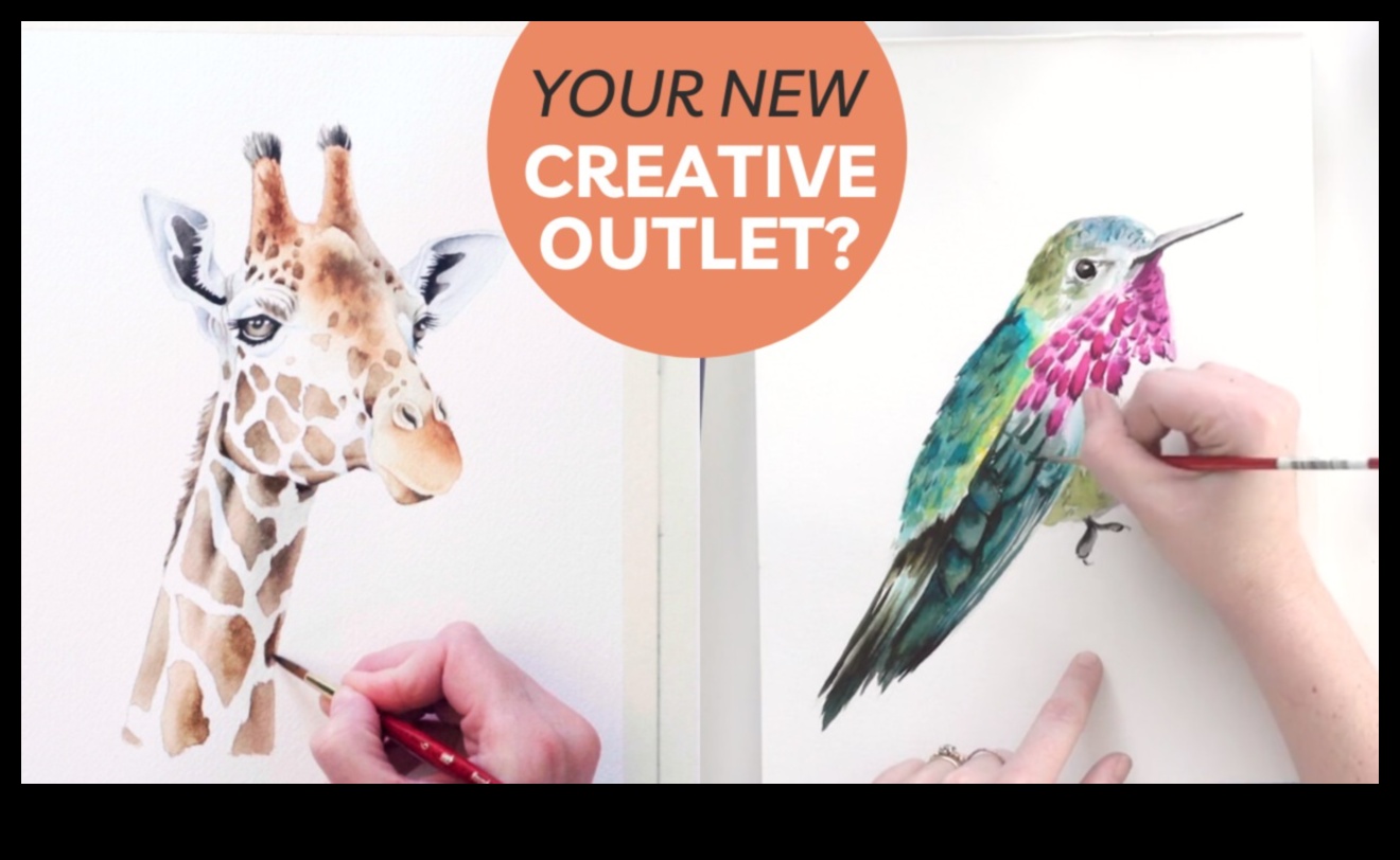 سيمفونية الألوان المائية: صياغة تركيبات متناغمة باستخدام أقلام الرصاص