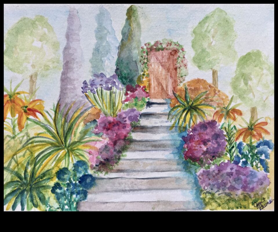 سيمفونية الألوان المائية: صياغة تركيبات متناغمة باستخدام أقلام الرصاص