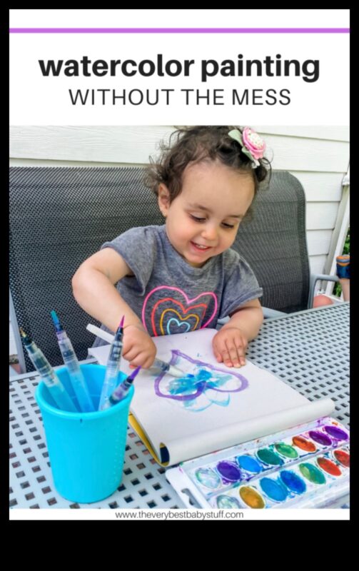 متعة الألوان المائية بدون فوضى: أعمال إبداعية للأطفال باستخدام المياه الملونة