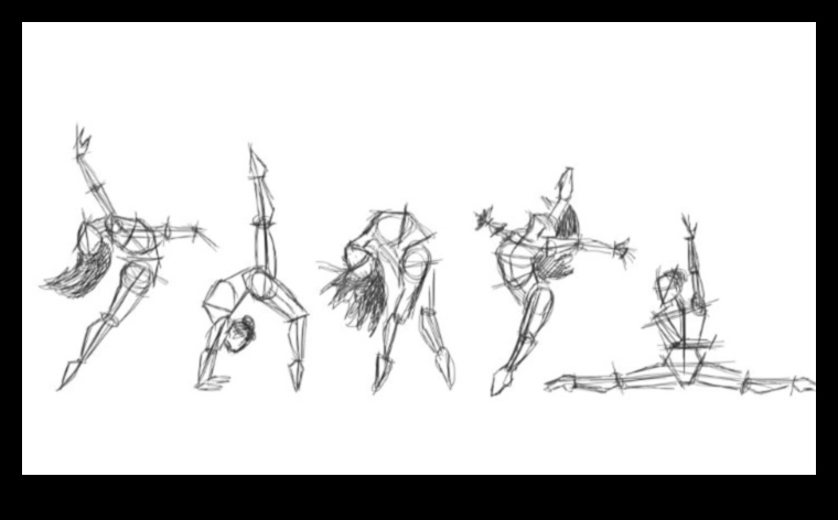 الإيماءات الديناميكية: غرس الحياة في رسومات الأشكال